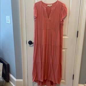 LOFT L/XL Coral Dress